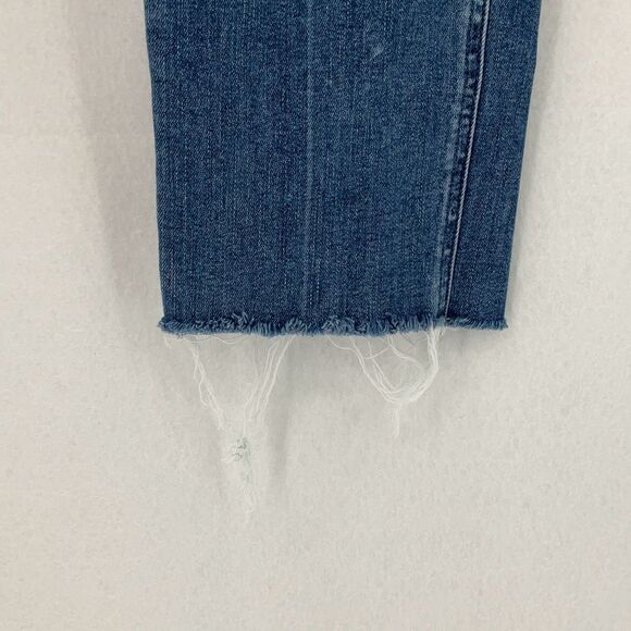 Mother Jeans We The Animals The Mid Rise Dazzler Ankle Fray Jeans Size 28 - Picture 4 of 11